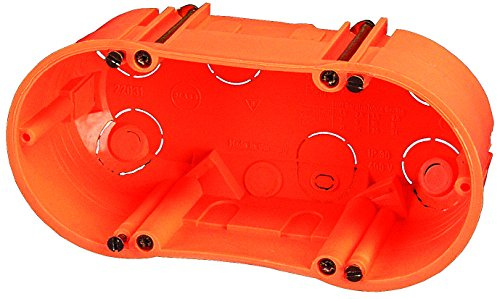 Blass Elektro Hohlwanddose doppelt 140 x 60 mm, 10-er Pack, orange, 22039