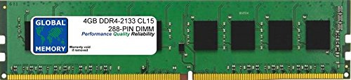 GLOBAL MEMORY 4GB DDR4 2133MHz PC4-17000 288-PIN DIMM Memoria RAM para Ordenadores DE SOBREMESA/Placas Base