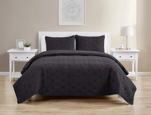 VCNY Home 3-TLG., Eisengrau, King 104 X 90