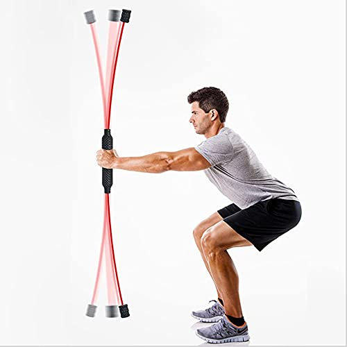 Pilates Reformer Plegable Barra de flexión Kit de barra de Pilates Barra vibratoria Dispositivo de fitness Entrenamiento de cuerpo completo Barra de ejercicio de Pilates Barra de oscilación Barra el