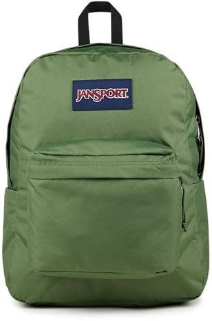 JanSport Superbreak Plus Sac à dos – Sac à dos pour le travail, les voyages ou l'ordinateur portable avec poche pour bouteille d'eau, Vert cargo, One Size, SuperBreak – Sac à dos de qualité supérieure