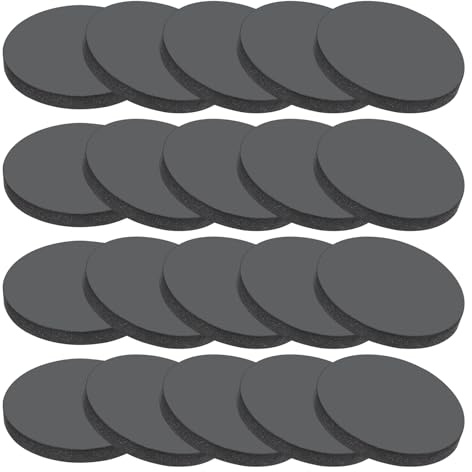 PATIKIL Rondelles en Caoutchouc Solide, 20 Pcs 20mm OD x 3mm Épais Joints Ronds en Caoutchouc pour Joints d'Étanchéité, Rondelles d'Espacement pour l'Artisanat de Joint DIY, Noir