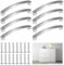 WhizNook 8 Pezzi Maniglie Cucina, Tiretti ad Arco Per Mobili, Maniglie Mobili, Maniglie Per Ante Armadio, Maniglie Armadio, Distanza Tra I Fori 96mm, Per Cucina, Cassetti, Camera Da Letto