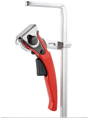 2 Pezzi Morsetti Falegname, Morsetto per Legno Strettoio da Falegname 160 mm Una Sola Mano Morsetto a Presa Rapida per Lavorazione del Legno Veloce Facile Bloccaggio Fissaggio Preciso