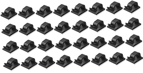 DOITOOL 2 Sätze Kabelklemme Schreibtisch Kabelhalter Drahtbinderücken Kabelclips Für Den Außenbereich Überspannungsschutz Tischdeckenklammern Mini-kabelclips Dekorationsclips 50 Stück * 2