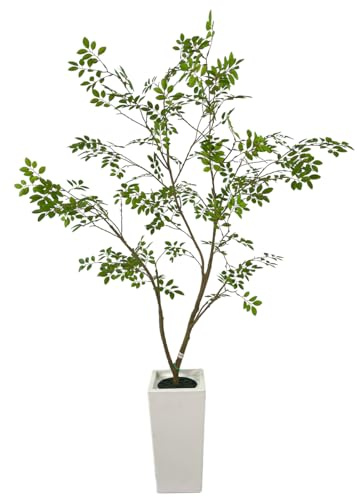 AfanD Artificial Elm Tree Faux Elm Tree 6ft Tall Fake Plant in Pot Fake Silk Tree Faux Plants Indoor
