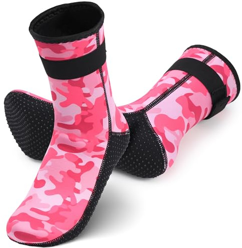 YOTAN Neoprensocken Kinder 3mm, Rutschfeste Warm Halten Schwimmsocken | Neopren Socken Beachsocken Wattsocken Tauchsocken für Wassersport, Surfen, Strand & Tauchen, Atmungsaktiv, Jungen & Mädchen