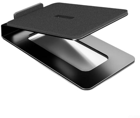 Qualoramall Supporto per altoparlante da tavolo con inclinazione di 16° per soundbar PC da 3-6 pollici e monitor da studio per una migliore messa a fuoco audio e controllo delle vibrazioni