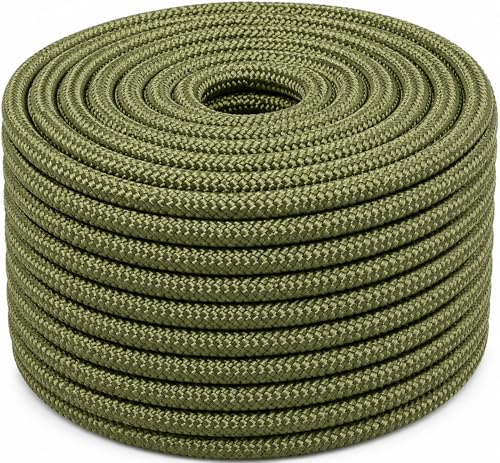 Abio Polypropylenseil 10mm 20m Armeegrün Wäscheleine Kordel Schnur für Haus Garten Outdoor