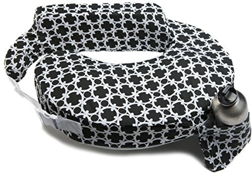 My Brest Friend Original Nursing Pillow Slipcover Sleeve | Great for Breastfeeding Moms | Pillow Not Included, Black and White Marina