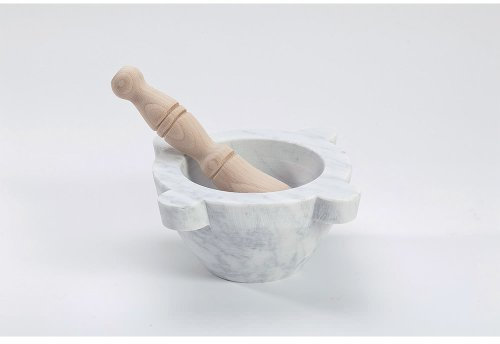 LE PIETRE - MORTIER MARBRE PILON BOIS 16CM