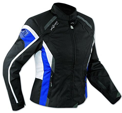 A-pro Jacket Textile Ladies Motorcycle Motorbike All Season CE Armour Blue L