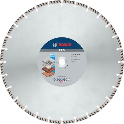 Bosch Accessories - Disco da taglio diamantato pezziandard per universale (calcestruzzo e muratura, 400 x 20 mm, accessori per sega a benzina)
