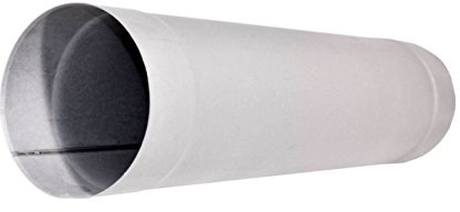 Galvanized Steel Pipe 125mm / Length 0.5 Meter/Galvanised Metal Rigid Chimney Liner Ventilation Ducting Solid Tube DPO02 (Ø-125mm)