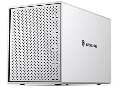 Yottamaster 5 Bay RAID Hard Drive Enclosure, Aluminum Type C 5 Bay RAID External HDD Enclosure Caddy for SATA 2.5“/3.5” HDD SSD, Support RAID 0/1/3/5/10/JBOD/PM [PS500RC3]