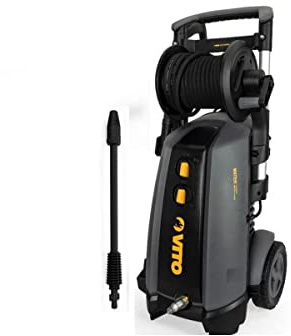VITO – Limpiador de Alta presión Profesional 180 Bares 3000 W Motor inducción Manguera 8 m Lance Turbo Tanque detergente WR4