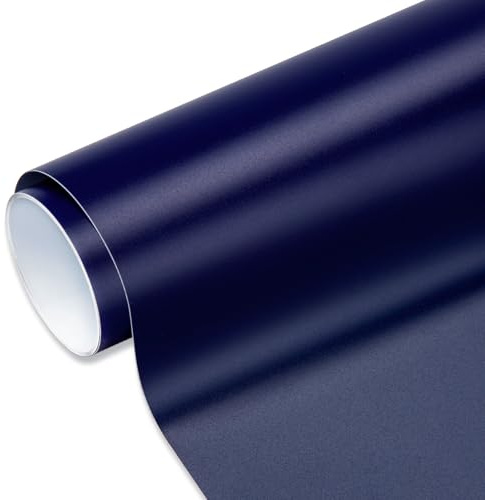 VINYL FROG Matte Navy Blue Permanent Adhesive Vinyl Roll 30.5x305cm For Bottle And Glass Decoration