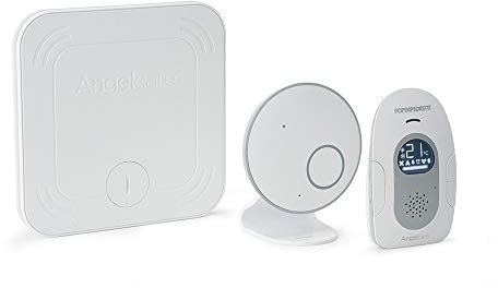 Foppapedretti Monitor Digitale Angelcare AC127, per Neonati Con Sensore Di Movimento, rileva suoni e movimenti, trasmissione digitale e sicura (DECT) a 1.8 GHz con portata fino a 250 metri, Bianco