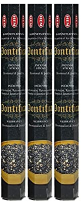 Grenadine Boutique - Hem Encens Bâtonnets Religieux - Lot de 3 Boîtes de 20g Pontifical