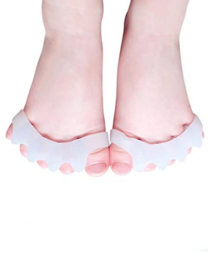 2 pezzi Gel per bambini Separatore per alluce valgo correttore per dita dei piedi per bambini Protezione per alluce valgo Piedi sovrapposti Alluce Valgo