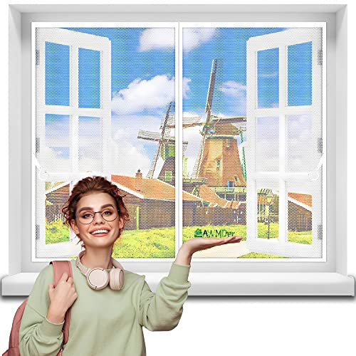 Zanzariere Magnetiche su Misura, 90 x 180 cm Zanzariera Magnetica per Finestre Zanzariera con Magneti Tendina Anti Zanzare per Porte Camera da Letto Casa - Bianco