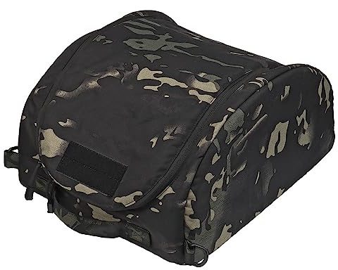 ACEXIER Taktischer Helm Aufbewahrungstasche Abdeckung Gepolsterter Rucksack Große Kapazität Tragen Schneller Mich-Helm Motorrad Airsoft Paintball Jagd (BCP)