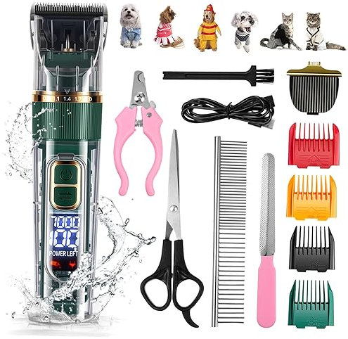 YARNOW 1 Satz Tierhaarschneider-Set hunde fellschere hunde ausstecher Tierhaarschneider und Rasierer Haarschneidemaschine für Hunde elektrische Schere Trimmer Tierhaarentferner die Katze