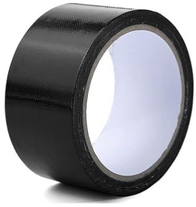 HAJRA Duct Tape Waterproof Gaffer Tape Super Sticky Strong Tape Heavy Duty Adhesive Cloth Repair Tape Water Resistant 48MMx10M (1 Roll) Black