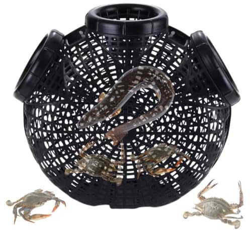Trampa De Pesca,reteles para Cangrejos De Rio,trampas para Anguilas | Jaula Portátil para Trampa De Peces | Jaula De Red De para Cangrejos | Trampas para Cangrejos De Río para Lagos Que Cap