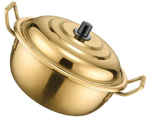 WATIIFUFU Fein Gearbeiteter Ramen-topf Aus Edelstahl Instant-nudelkocher Küchen-nudeltopf Suppentopf