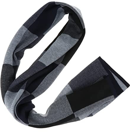 DEARMAMY Strickschal Für Herren Winter Karomuster Schal Warmes Und Bequemes Material Texturiert Für Frühling Herbst Winter