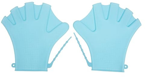 KITANDOVE 1 Paar Schwimmhandschuhe Mit Schwimmhäuten Silikon-wasserhandschuhe Für Oberkörpertraining Im Pool