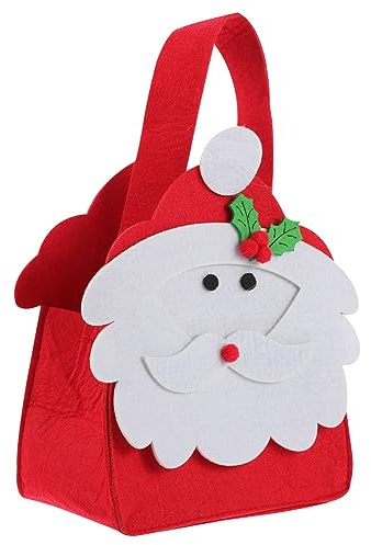 Vaguelly DIY Filzbeutel als Weihnachtsgeschenktüte Thematischer Aufbewahrungsbeutel für Süßigkeiten und Mehr für Familienfeiern und Outdoor-aktivitäten