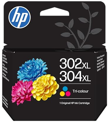 HP 302XL/304XL Tri-Color Original Druckerpatrone Farbe mit hoher Reichweite Envy 4525 4520 5030 5010 5020 Officejet 3830 3831 Deskjet 2620 2630 3630 3636 3720 3730 3750 3760