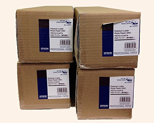 Epson Papier photo Premium Lustré 61 cm X100 'Lot de 4