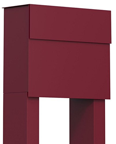 Standbriefkasten, Design Briefkasten Molto Rot - Bravios