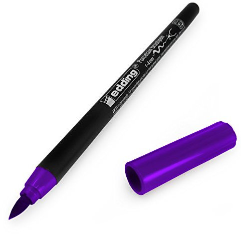 Edding 4200 Porzellan-Pinselstift, 1-4 mm Spitze, Violett #8