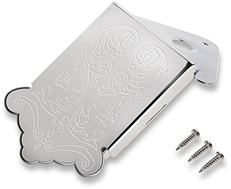 Mandoline Saitenhalter Gitarren Saitenhalter Gitarren Saitenhalter Gold Mandoline Gitarren Saitenhalter mit Schraube Instrument Ersatzzubehör von RiToEasysports(Silber)