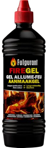 Fulgurant - Firegel, Allume Feu Gel liquide, pour tous type de feu et BBQ, 850 ml