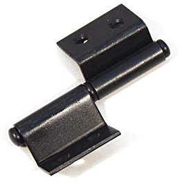 70x28 mm Plate Charnière anciennes décoratives Ferrures antiquité Porte Rétro Meubles Tiroir noir gauche