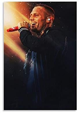 Kontra K Leinwand-Poster und Wandkunstdruck, modernes Familienschlafzimmer, Dekoration, Poster, 40 x 60 cm