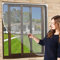 NeatiEase Mosquiteras para Ventanas Pantalla magnética ajustable y flexible de 120 x 180 cm, se adapta a cualquier tamaño más pequeño（Marco blanco, malla gris）