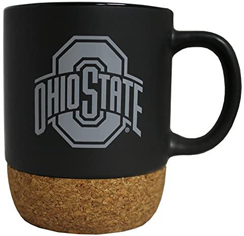 Ohio State Buckeyes Keramiktasse The Corky mit natürlichem Korkboden, 400 ml