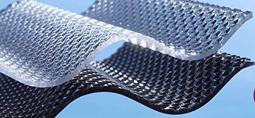 Wellplatte Polycarbonat | 2,8 mm | Sinus 76/18 Wabe | Farblos - Bronze | 1045 mm breit | Länge wählbar (1045 x 2500 mm, Farblos)