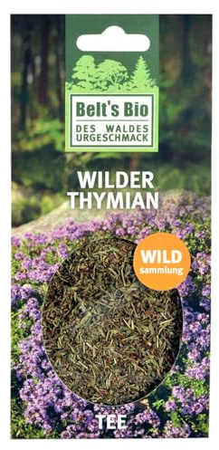 BELT'S BIO | BIO | Belt´s Bio | Bio Wilder Thymian | aus Wildsammlung | geschnitten | als Tee oder zum Würzen | absolut rein und natürlich | 1er Pack ( 1 x 35 g )