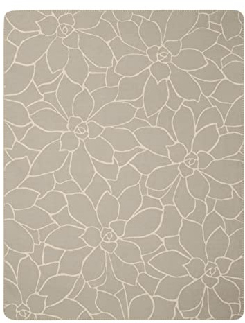Villeroy & Boch® Kuscheldecke Socculent French Linen, Tagesdecke 150x200 cm | Made in Germany, Kuscheldecke aus Baumwollmischgewebe, OEKO-TEX Made in Green, hochwertige Couchdecke mit floralem Design
