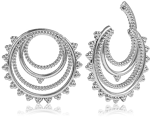 Vankula Ohr Gewichte Flesh Tunnel Weights Hangers Ringe Hoop Edelstahl für männer damen Ohrpiercing Gestreckte Schmuck 5mm 6mm 10mm 12mm
