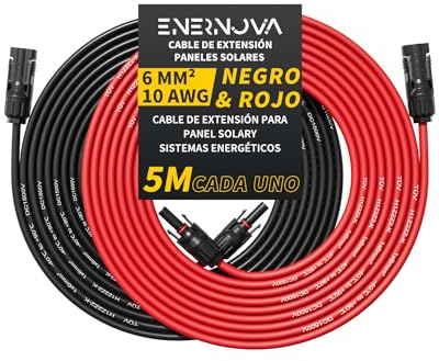 ENERNOVA Solarkabel 4mm²/6mm², Verlängerung 1-50M IP67 für PV Solaranlage