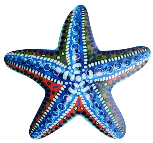 JAWSEU Seesternen Wanddeko, Metall Seesternen Wandskulpturen Metall Seestern Wandkunst Metall Seestern Wanddekoration aus Metall, Dekorativer Seesternanhänger Aus Eisen Für Die Gartenwand Nautisches