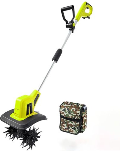 Micro Motozappa Elettrica Al Litio Portatile Dissodatore Agricolo Motozappa Piccola Zappatrice Elettrica Domestica Adatta Per Orti, Piccole Aziende Agricole, Ecc. (2 dollari, 1 batteria, 1 carica)